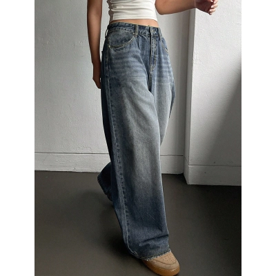 Bow Print Wide Leg Jeans 02