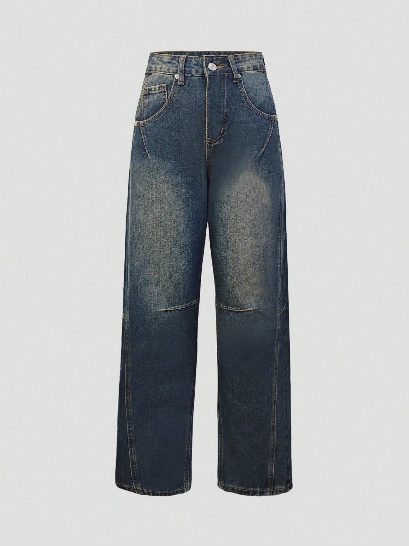 Casual And Lazy Banana Pants With A Design Sense, Denim 9 Points