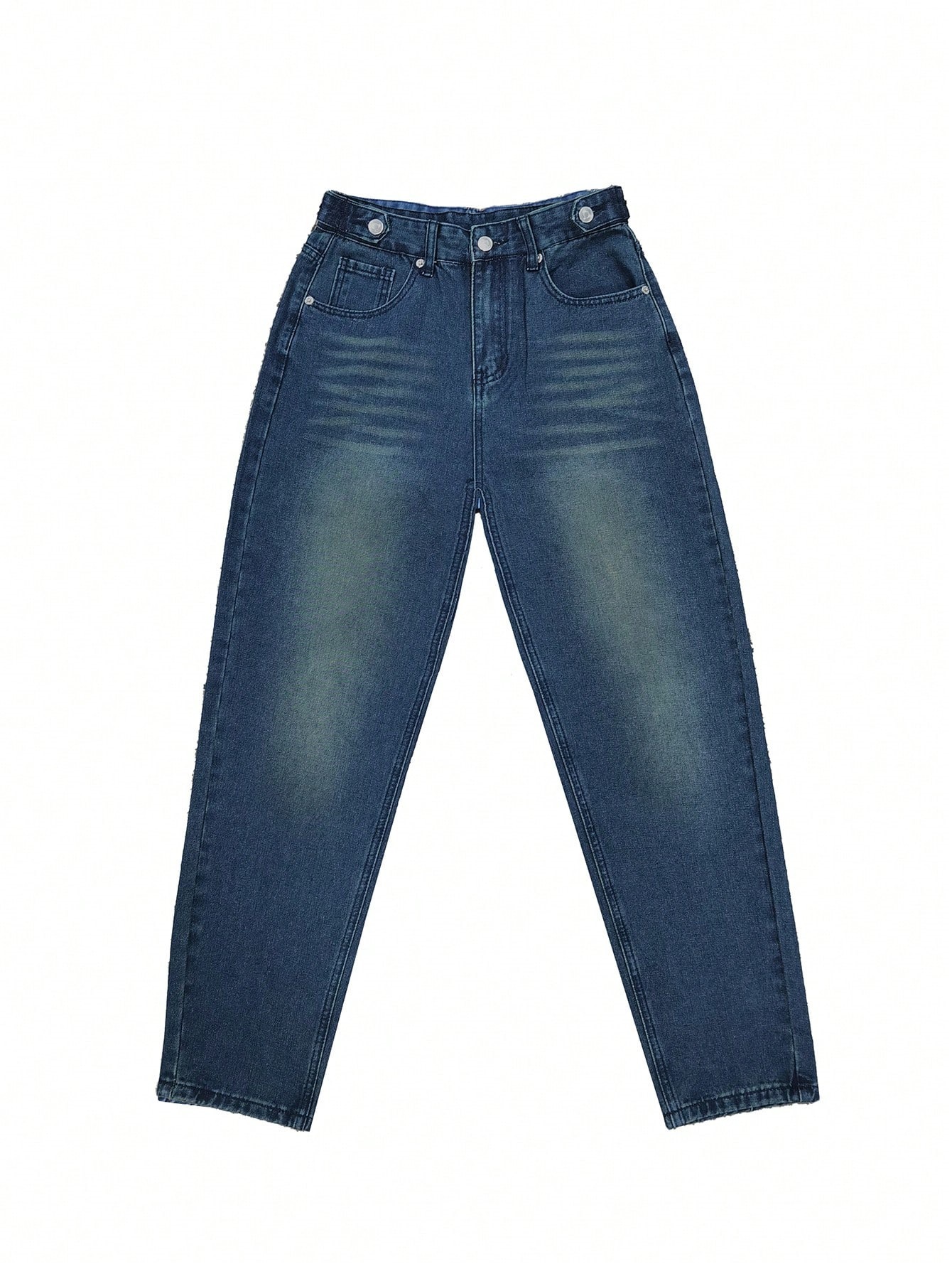 Casual Haren Pants, Blue Washed Denim Jeans