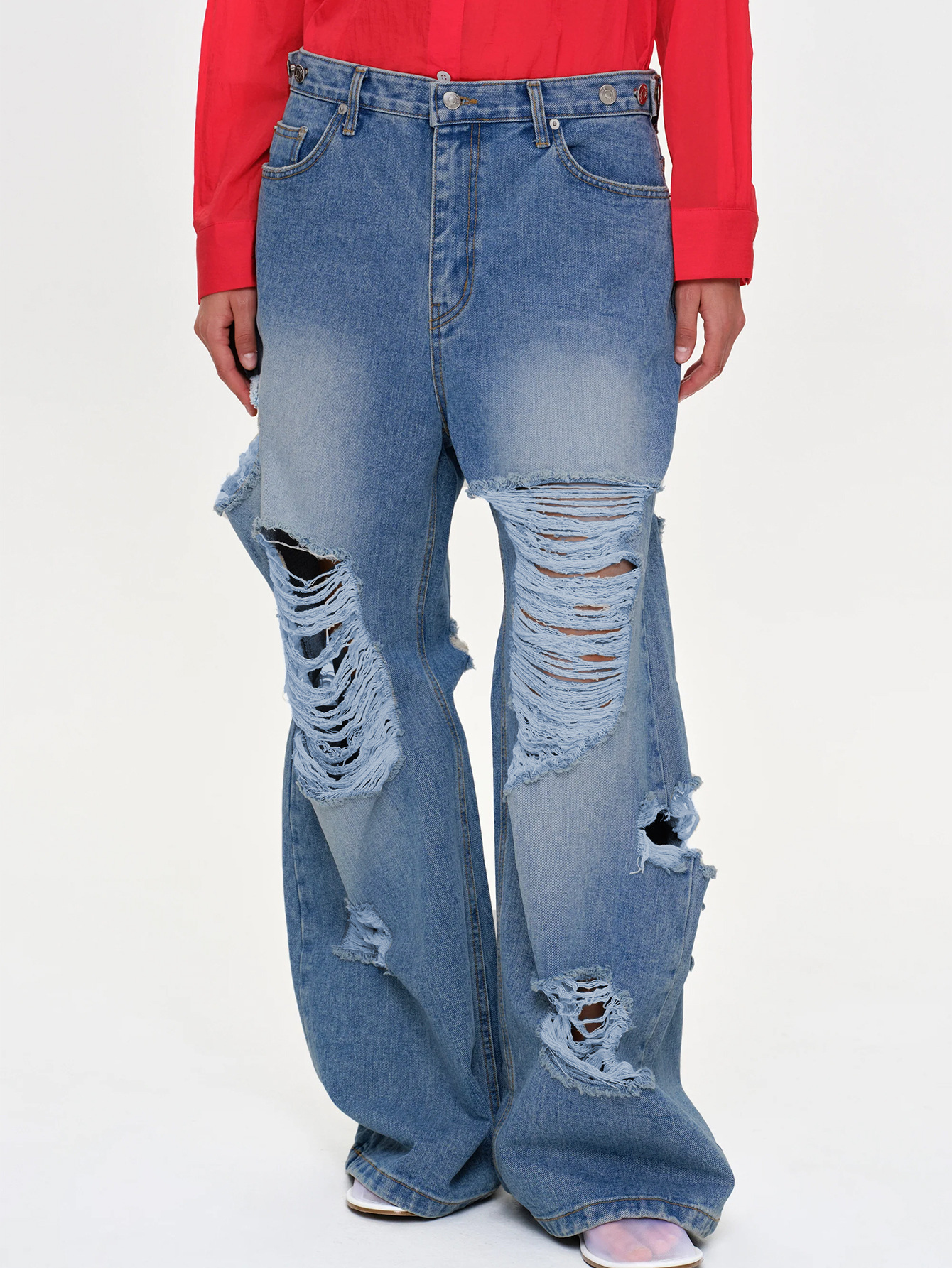 Casual Loose Ripped Jeans
