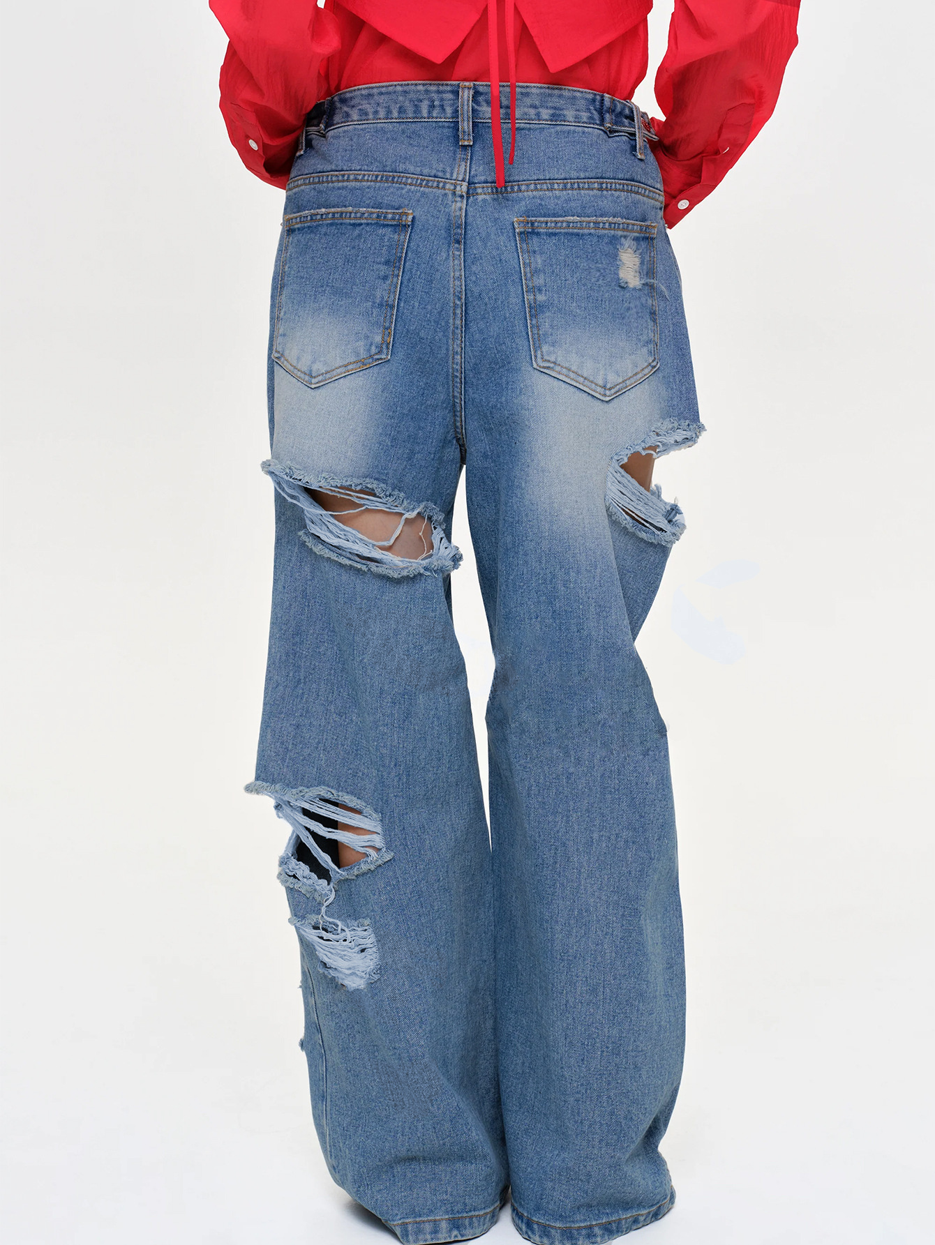 Casual Loose Ripped Jeans