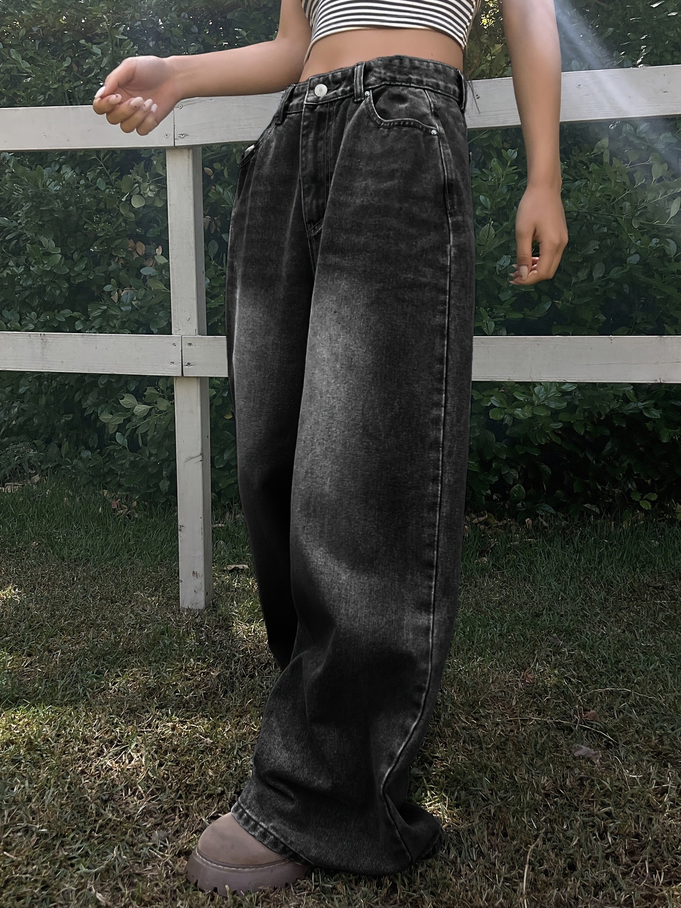 Design Inspired Wide Leg Jeans