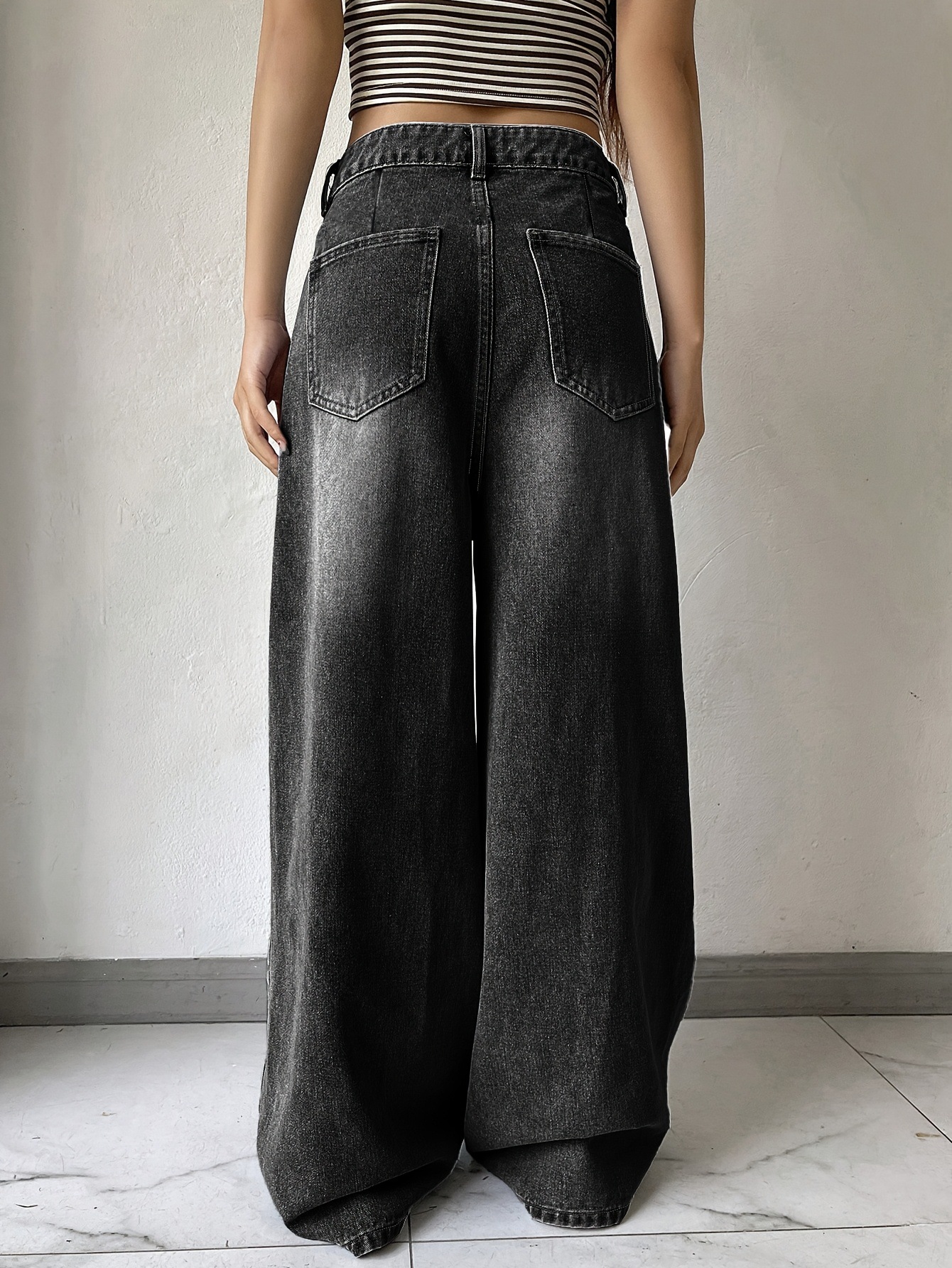 Design Inspired Wide Leg Jeans