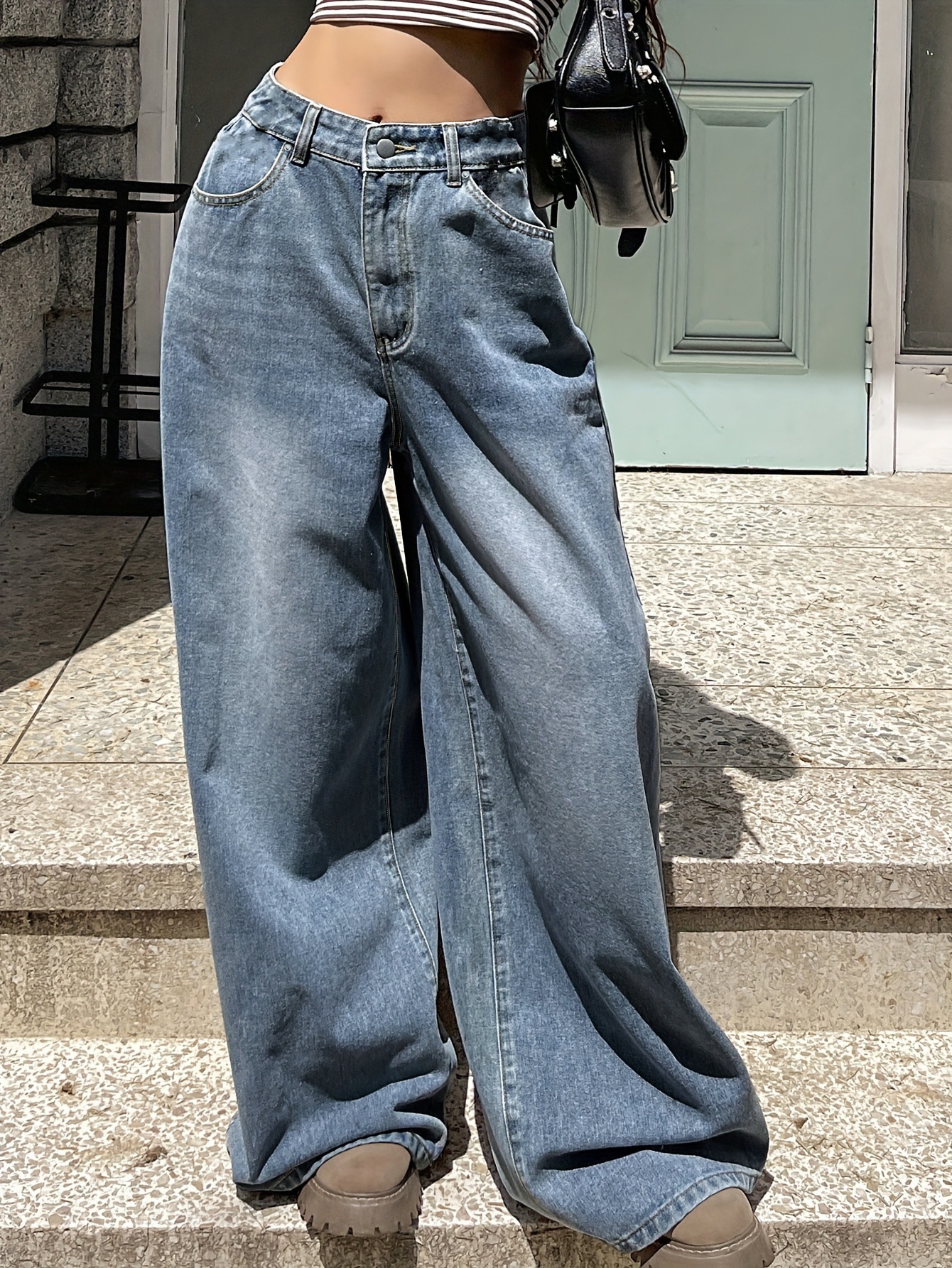Design Inspired Wide Leg Jeans