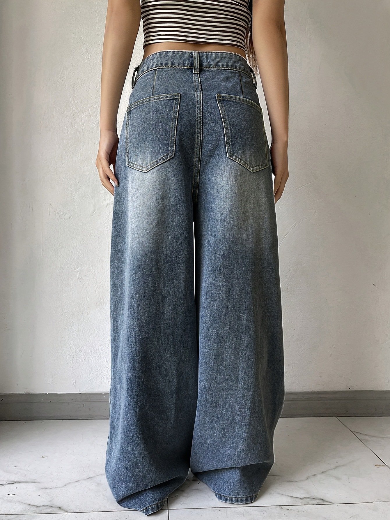 Design Inspired Wide Leg Jeans