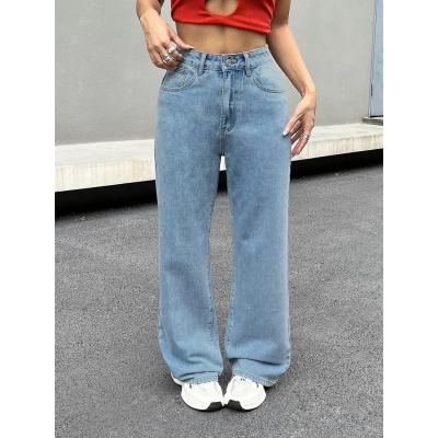 Strawberry Embroidered Cowboy Pants 02