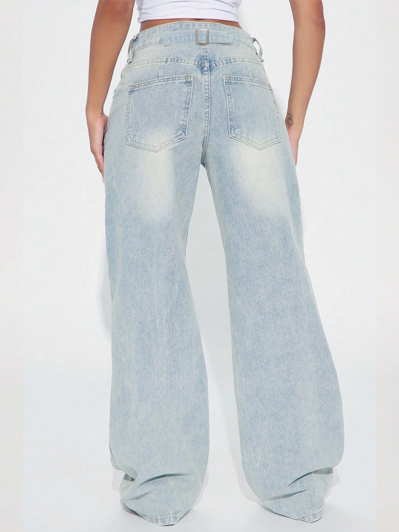 Wide Leg Straight Leg Versatile Casual Floor Pants, Long Pants