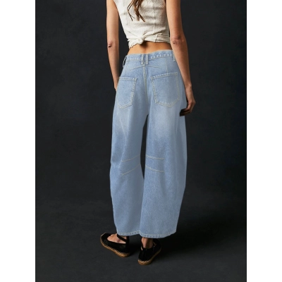 Conical Design Loose Retro Harlan Jeans 02