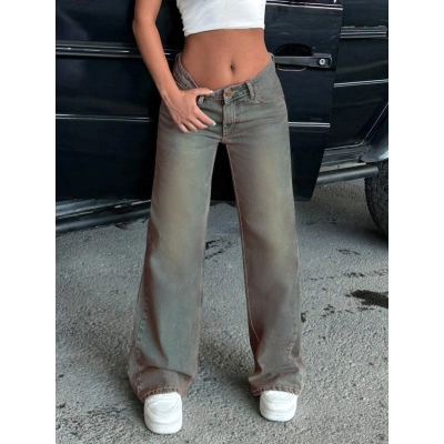 Wide Leg Casual Versatile Jeans 01