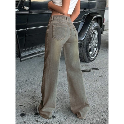 Wide Leg Casual Versatile Jeans 02