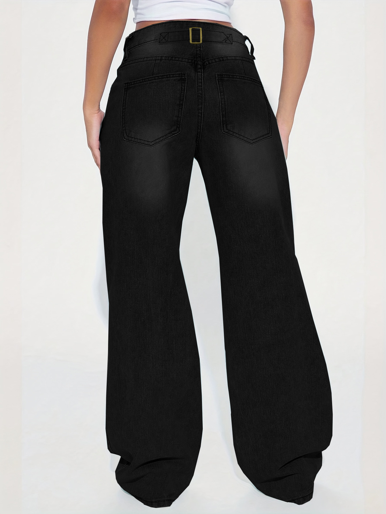 Wide Leg Straight Leg Versatile Casual Floor Pants