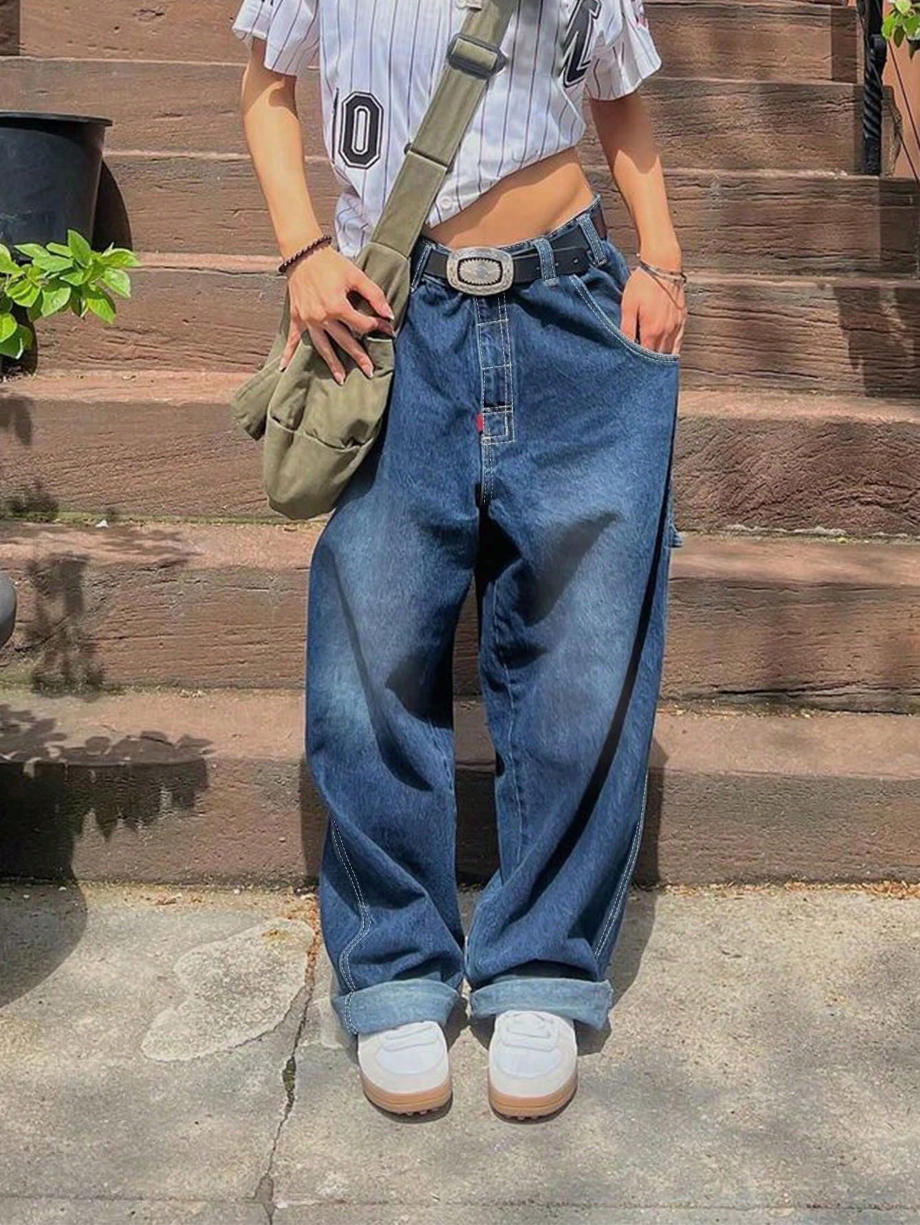 Loose Workwear Design Denim Jeans