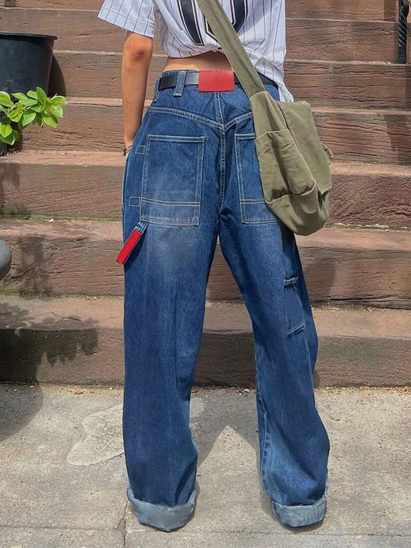Loose Workwear Design Denim Jeans