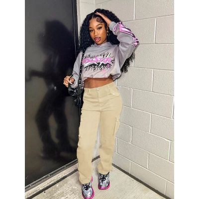 Fashionable Denim Retro Casual Work Pants 01