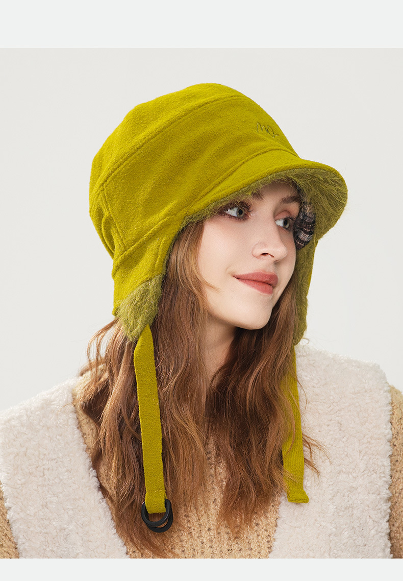 Outdoor Warm Cold Proof Winter Pilot Hat with Plush Lining & Ear Flaps