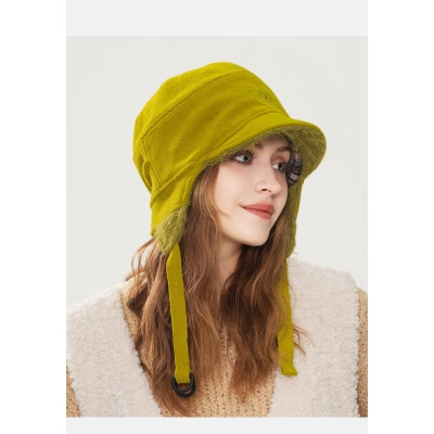 Outdoor Warm Cold Proof Winter Pilot Hat with Plush Lining & Ear Flaps 01