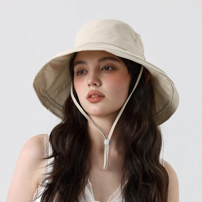 Summer Foldable UV Protection Wide Brim Fisherman Bucket Hat 01
