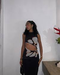 Fashionable Retro Printed Sleeveless Hollow Out Sexy Slim Fit Patchwork Dress review Jessica Adams