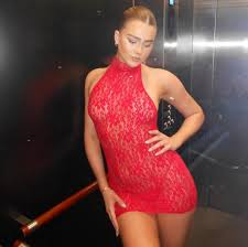 Solid Color Lace See Through Neck Hanging, Exposed Backpack Hip Dress review Emma Watson