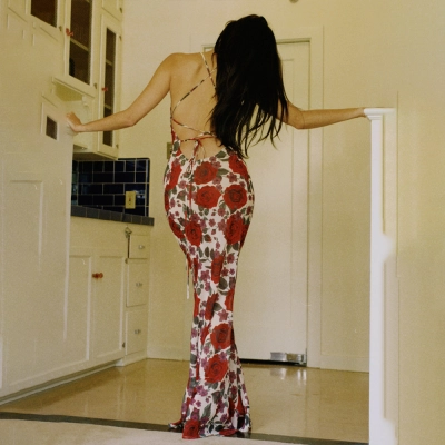 Designsoo Fashionable printed backless slim fit dress 02