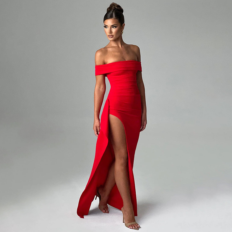 Designsoo Strapless Backless Dress