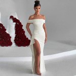 Designsoo Strapless Backless Dress