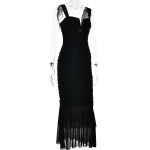 Designsoo Tight pleated fishtail dress