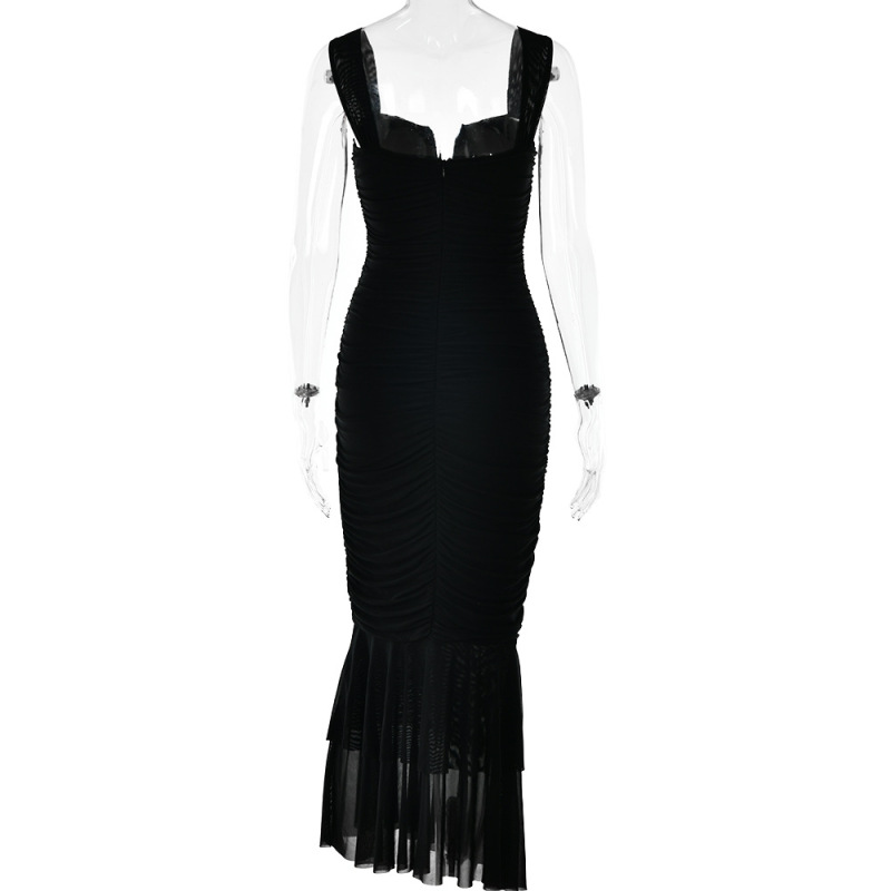 Designsoo Tight pleated fishtail dress