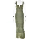 Designsoo Tight pleated fishtail dress