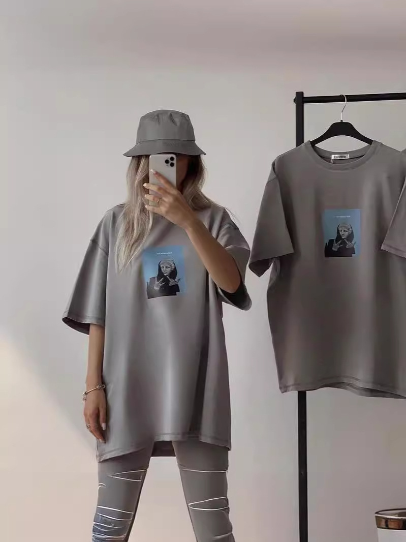 Unisex Print Loose Fit T-Shirt, Casual and Versatile Comfortable