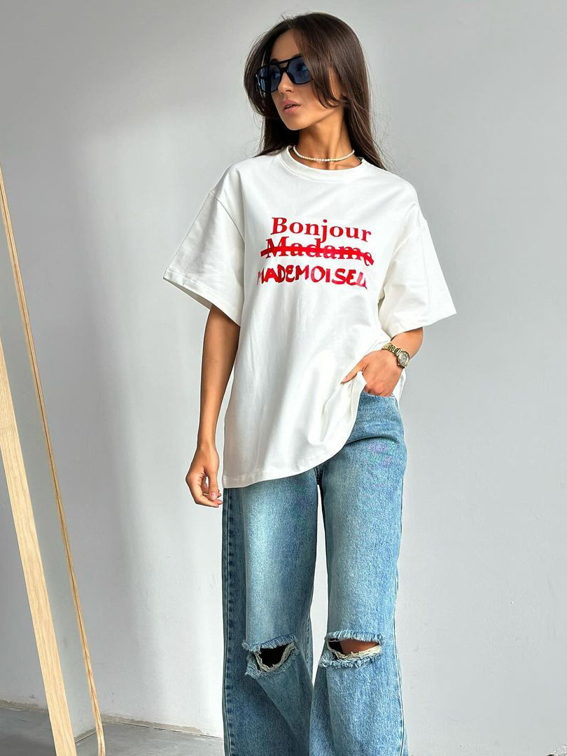 Unisex Print Graffiti Short Sleeve T-Shirt, Loose Fit Casual and Versatile