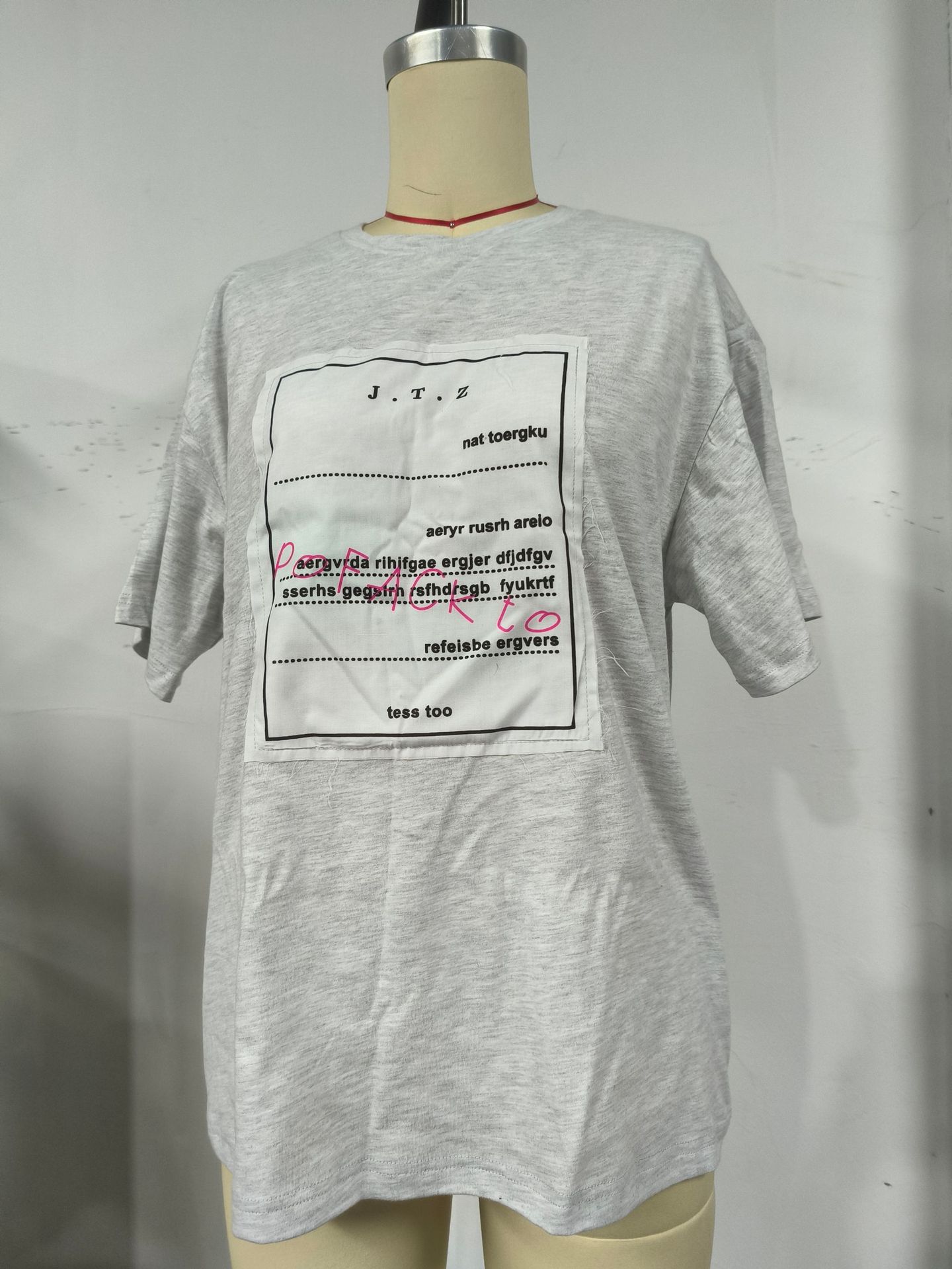 Women's Street Style Patchwork Embroidered T-Shirt