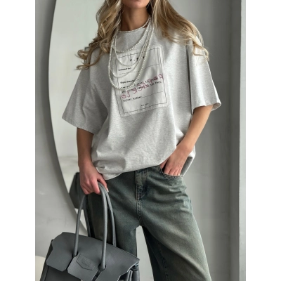 Women's Street Style Patchwork Embroidered T-Shirt 02