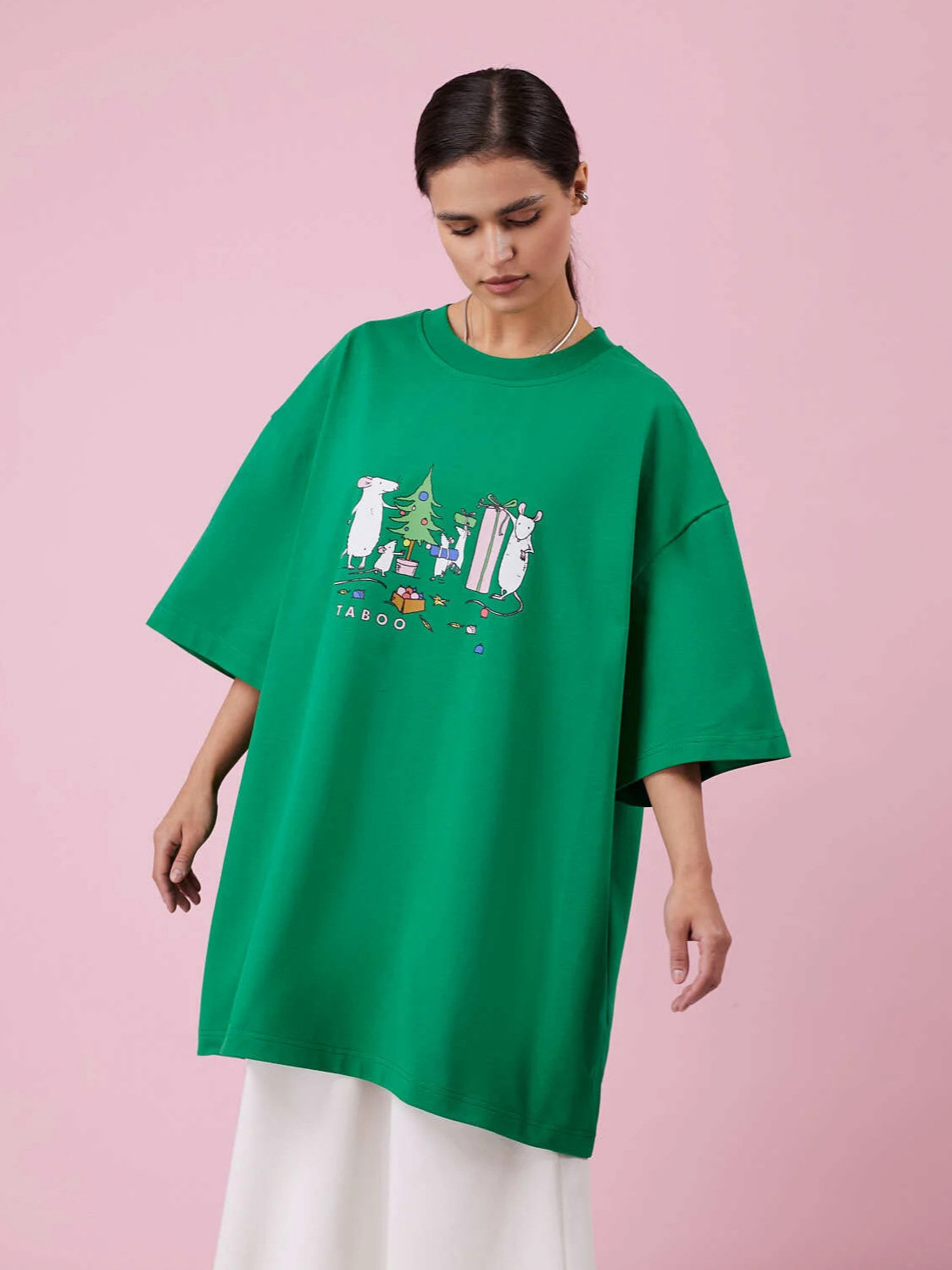 Designsoo Cartoon Print T-Shirt