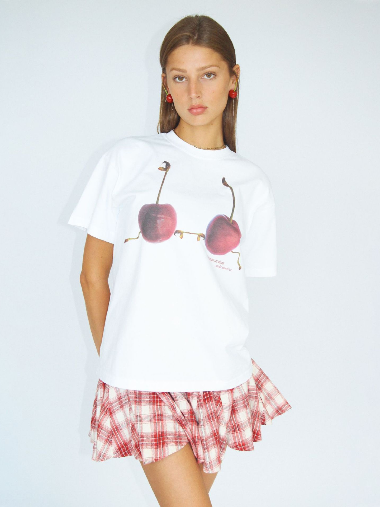 Designsoo Cherry Print Babe Top