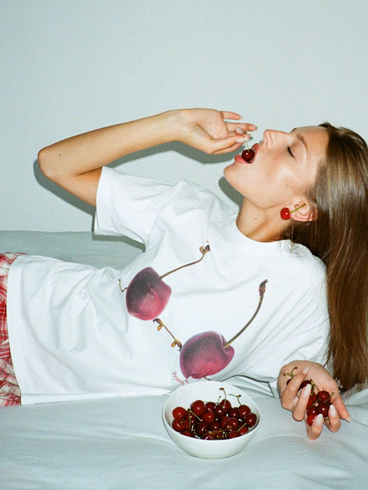 Designsoo Cherry Print Babe Top