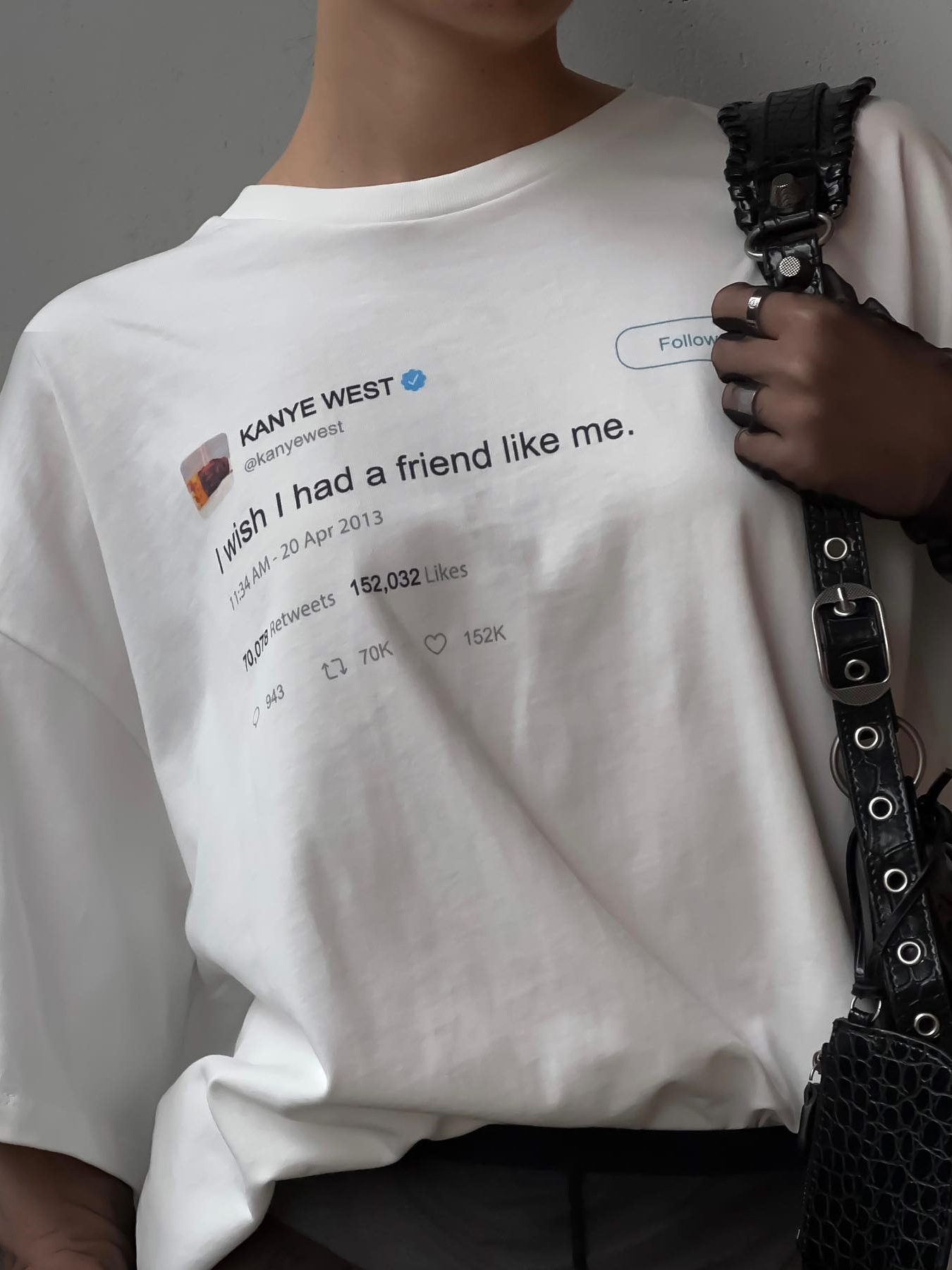 Designsoo Round Neck Short Sleeve Street Letter Print T-Shirt