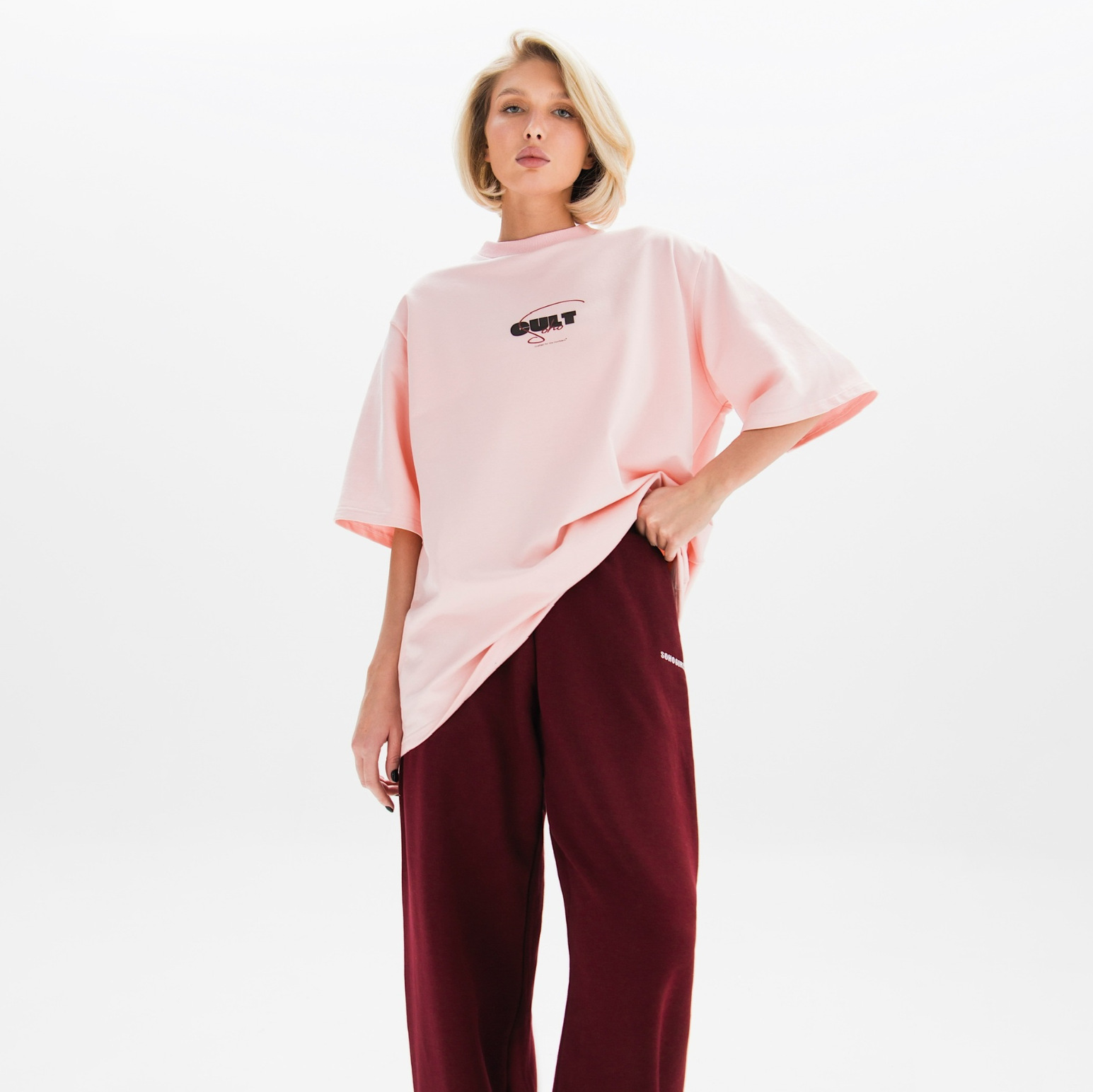 Designsoo Unique Letter Print Short Sleeve T-Shirt