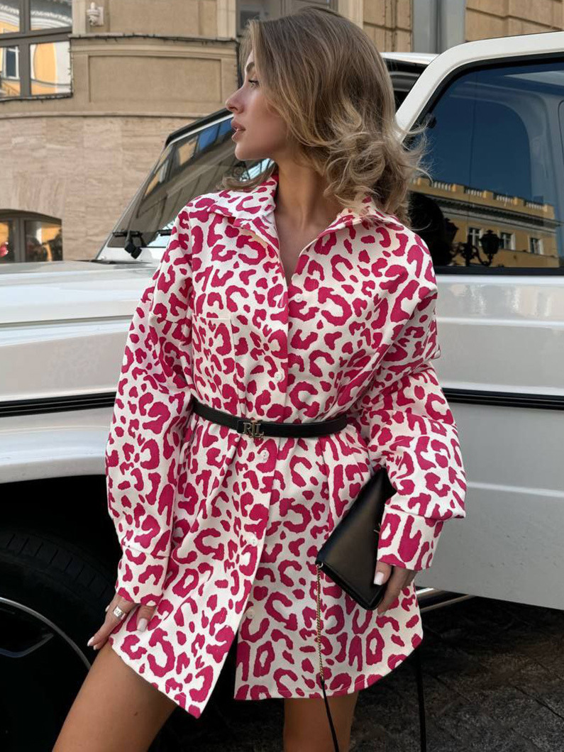 Designsoo Animal Print Fashion Blouse for Women with Edgy Style