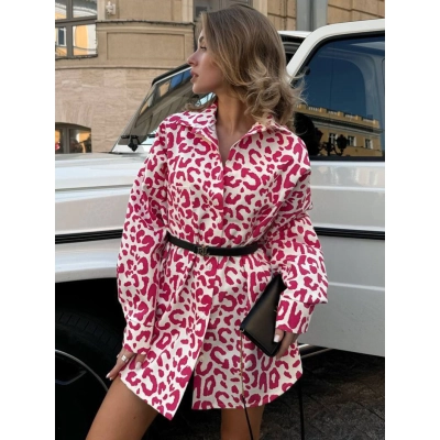 Designsoo Animal Print Fashion Blouse for Women with Edgy Style 01