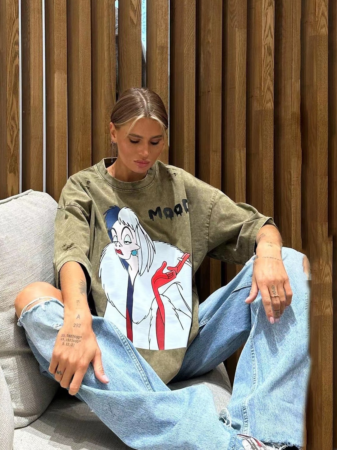 Designsoo Anime Print Design T-Shirt