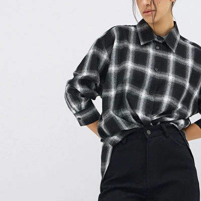 Designsoo Fully Rhinestone Embellished Loose Fit Women's Shirt 02