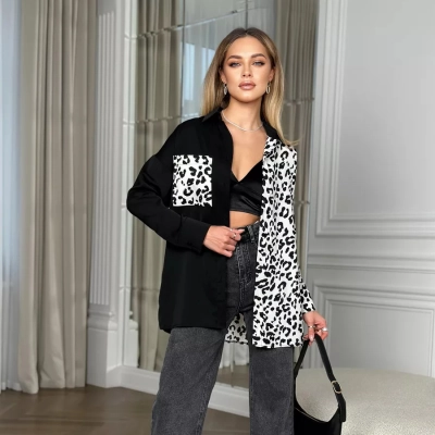 Designsoo Leopard Print Fashion Long Sleeve Shirt 02