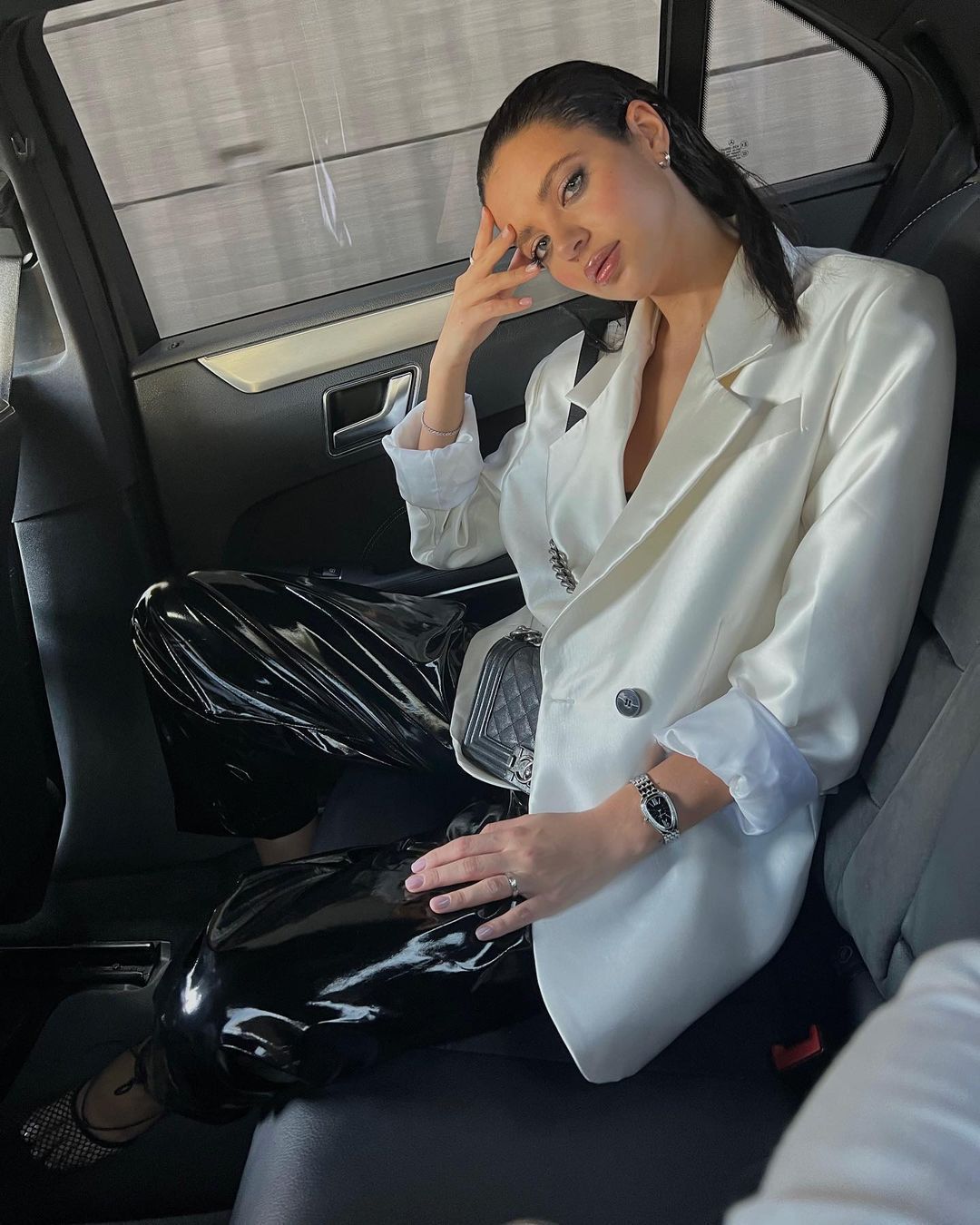 Designsoo Satin Blazer