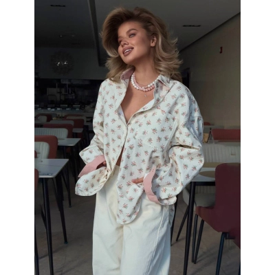 Designsoo Soft Floral Simple Print Shirt 02