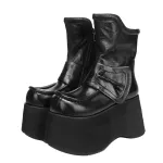 Horse Leather Thick Sole Genuine Leather Vintage Versatile Slim Short Boots