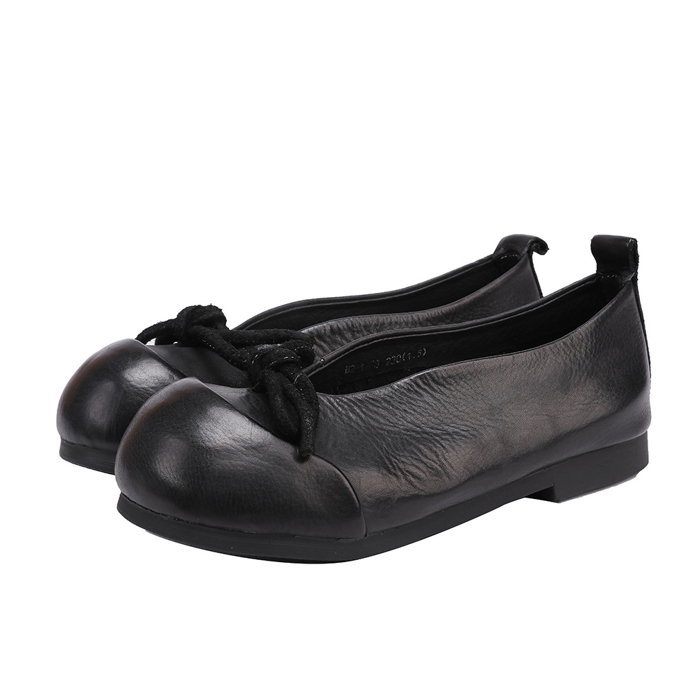 Designsoo Artistic Forest Girl Style Soft Sole Bow Shallow-Vamp Single Shoes