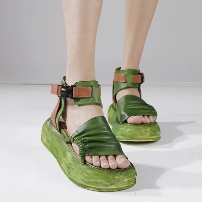 Designsoo Lightweight Bestseller Genuine Leather Women's Sandals 01