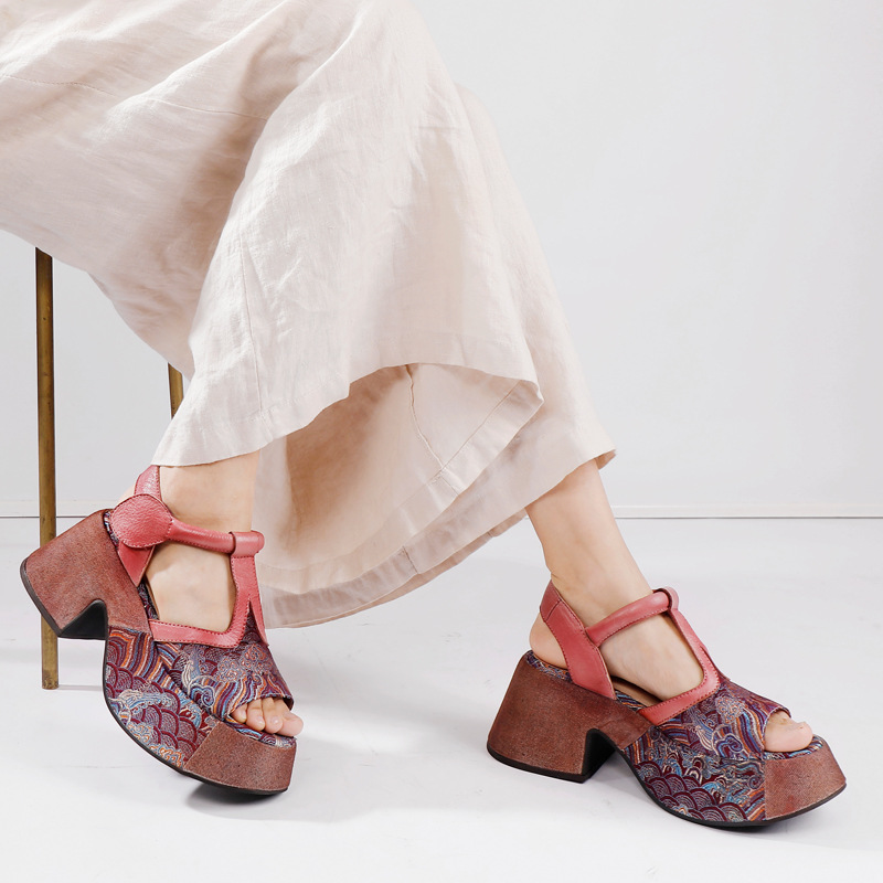 Designsoo Neo-Chinese Retro Handmade Sandals
