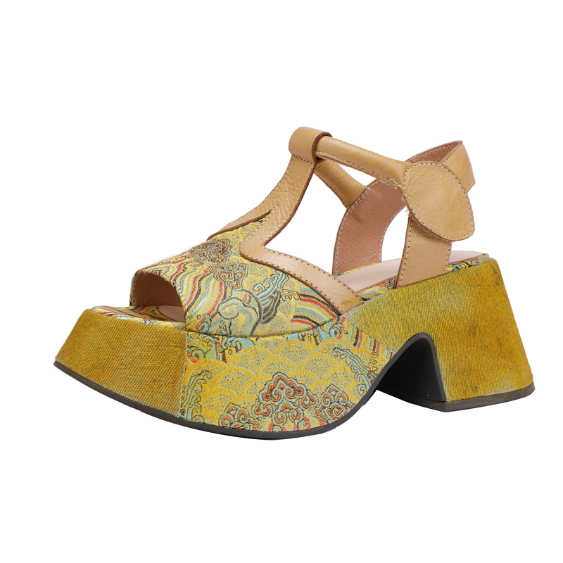 Designsoo Neo-Chinese Retro Handmade Sandals